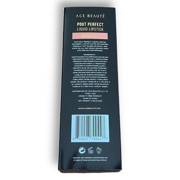 🆕 2/$20💖 Ace Beaute : Pout Perfect Liquid Lipstick - Manifest - Picture 9 of 11